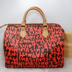 ❌Sold❌LOUIS VUITTON  Graffiti Speedy 30
